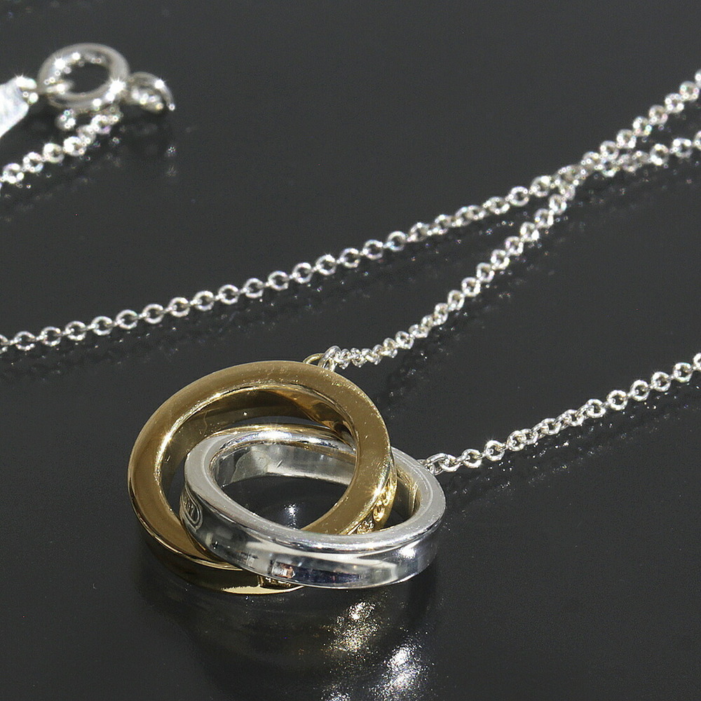 Tiffany Interlocking Necklace Gold Silver